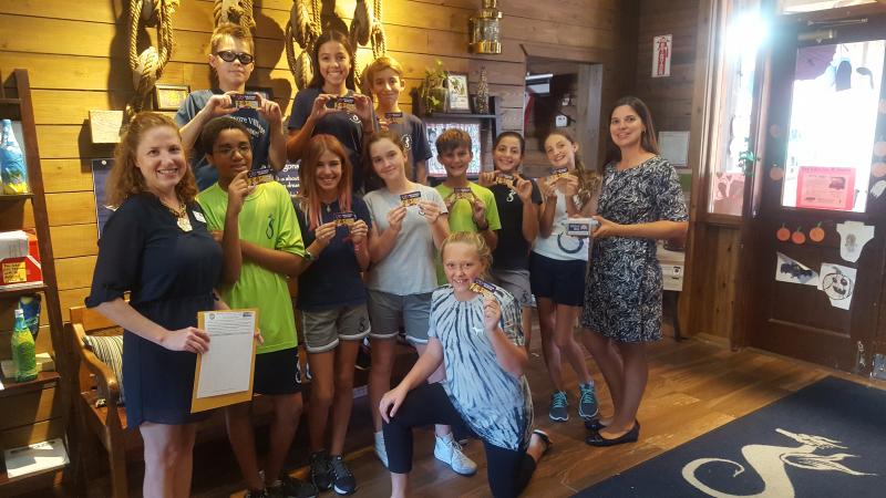 These Treasure Village Montessori students are pumped about Monroe County resident&#039;s generosity through Publix&#039;s Tools for Back to School program.